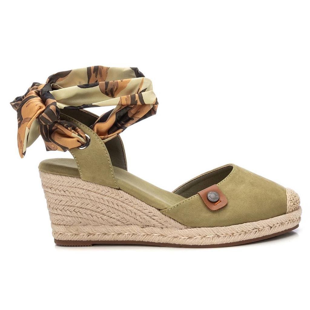 ALPARGATA CUÑA TIRAS COMBINADAS