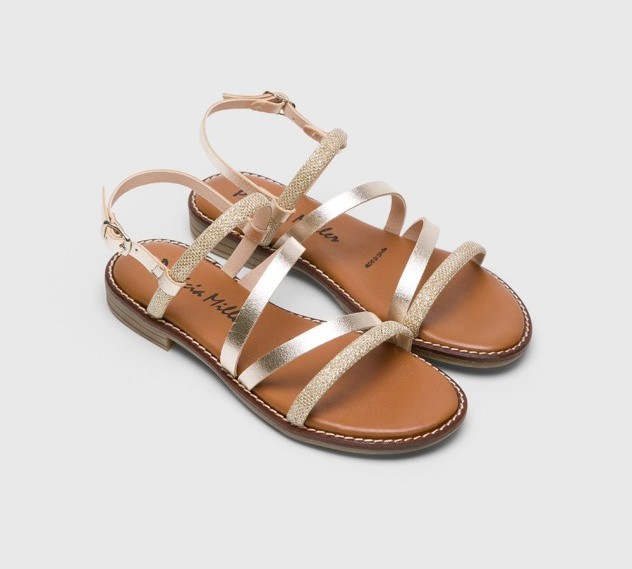 SANDALIA TIRAS STRASS