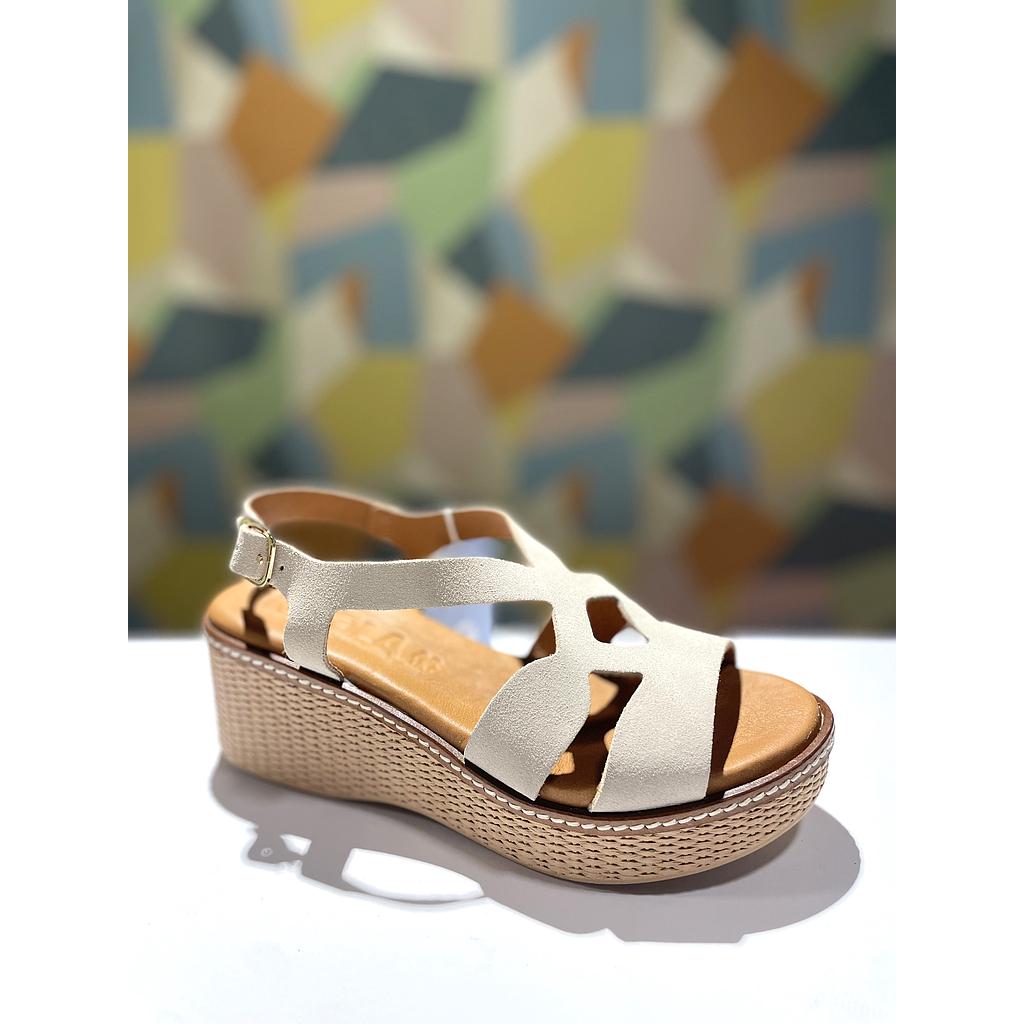 SANDALIA CUÑA SERRAJE