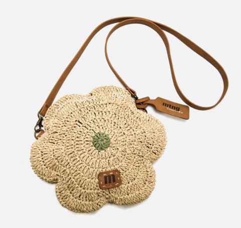 BOLSO RAFIA FLORAL FENNA