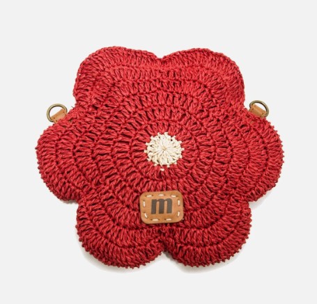 BOLSO RAFIA FLORAL FENNA