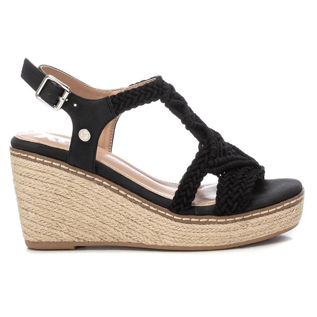 SANDALIA CUÑA ALTA MACRAMÉ